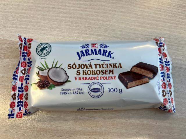 Fotografie - Sójová tyčinka s kokosem a kakaovou polevou K-Jarmark