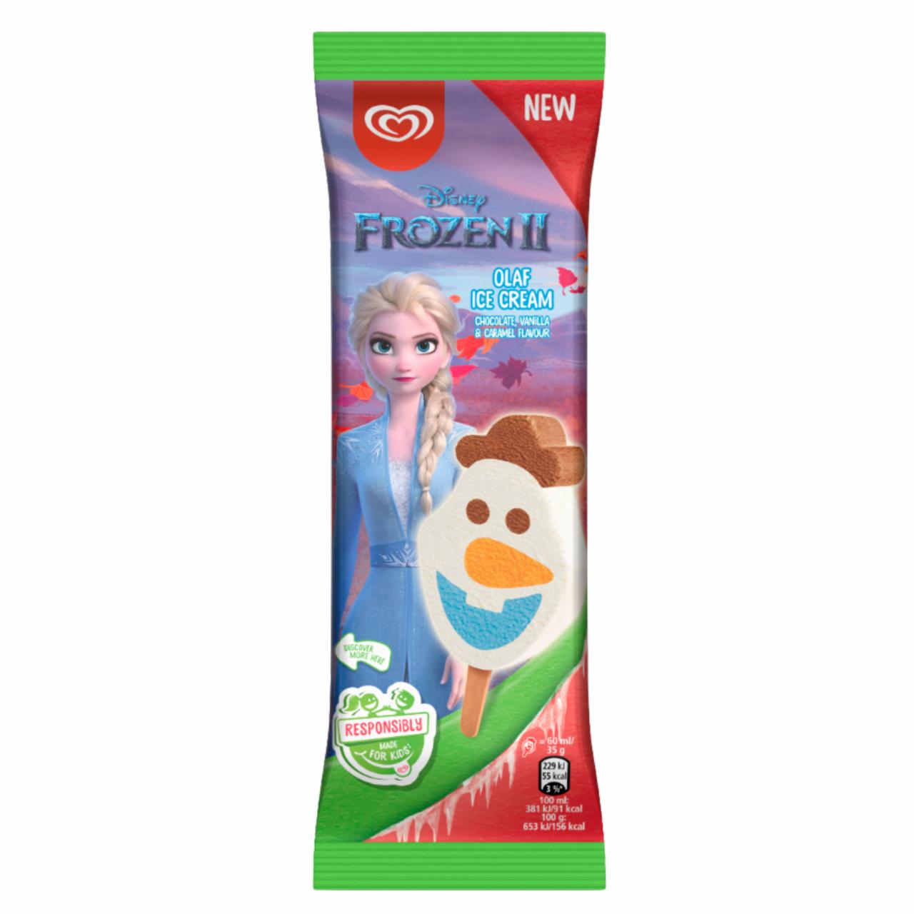 Fotografie - Frozen Olaf Snowman Vanilla-Cocoa-Caramel Flavor Algida