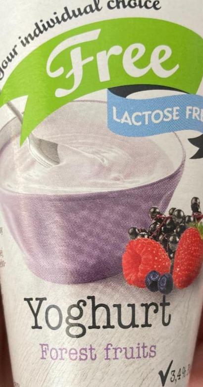 Fotografie - Yoghurt Forest fruits lactose free Free