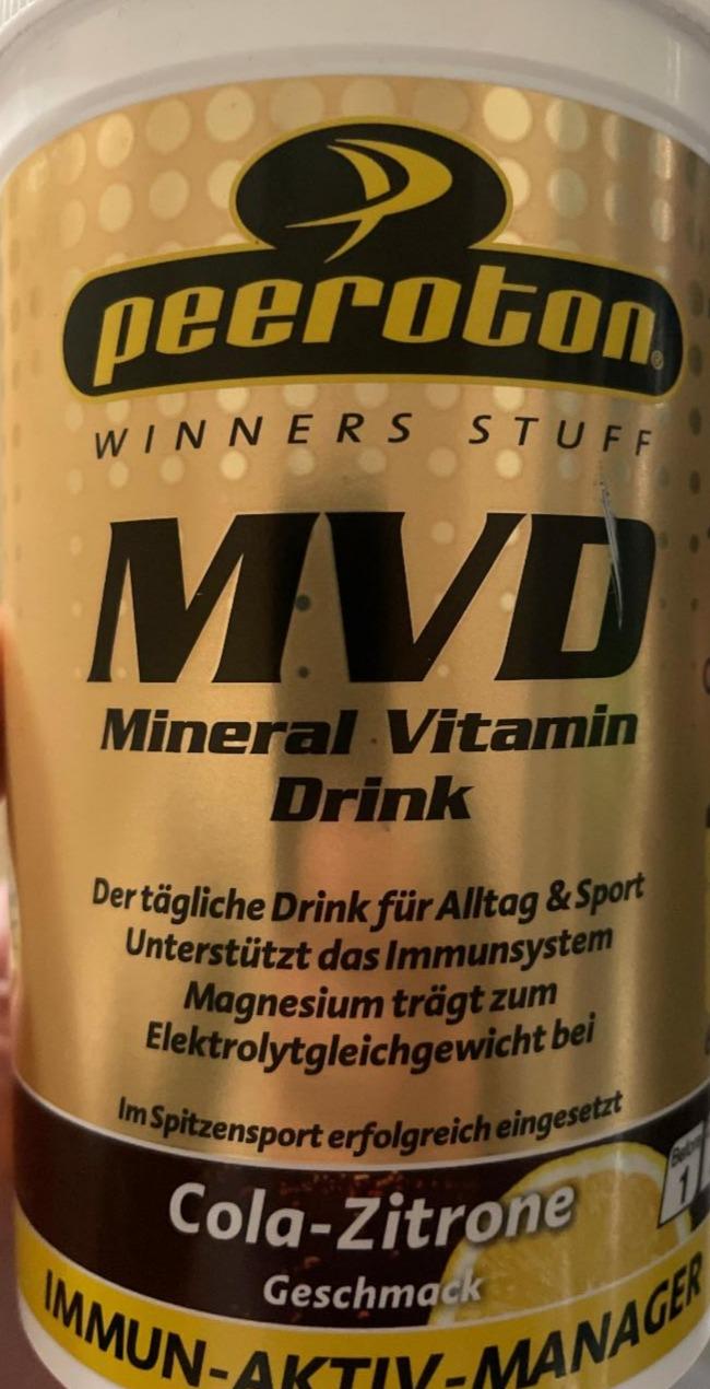 Fotografie - MVD Mineral Vitamin Drink Cola-Zitrone Peeroton
