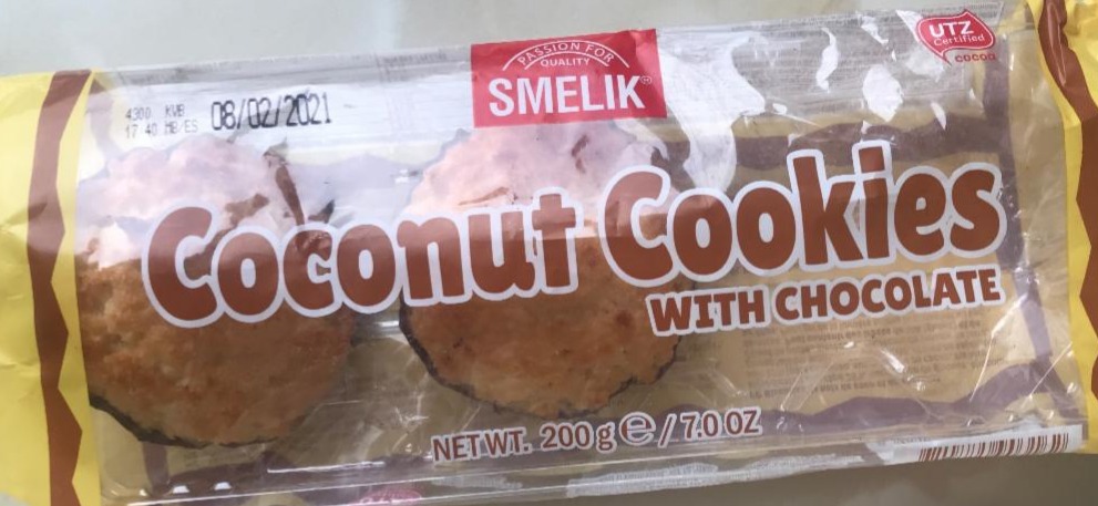 Fotografie - Coconut cookies with chocolate SMELIK