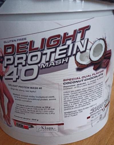 Fotografie - Delight Protein Mash 40 Coconut Chocolate Vision Nutrition