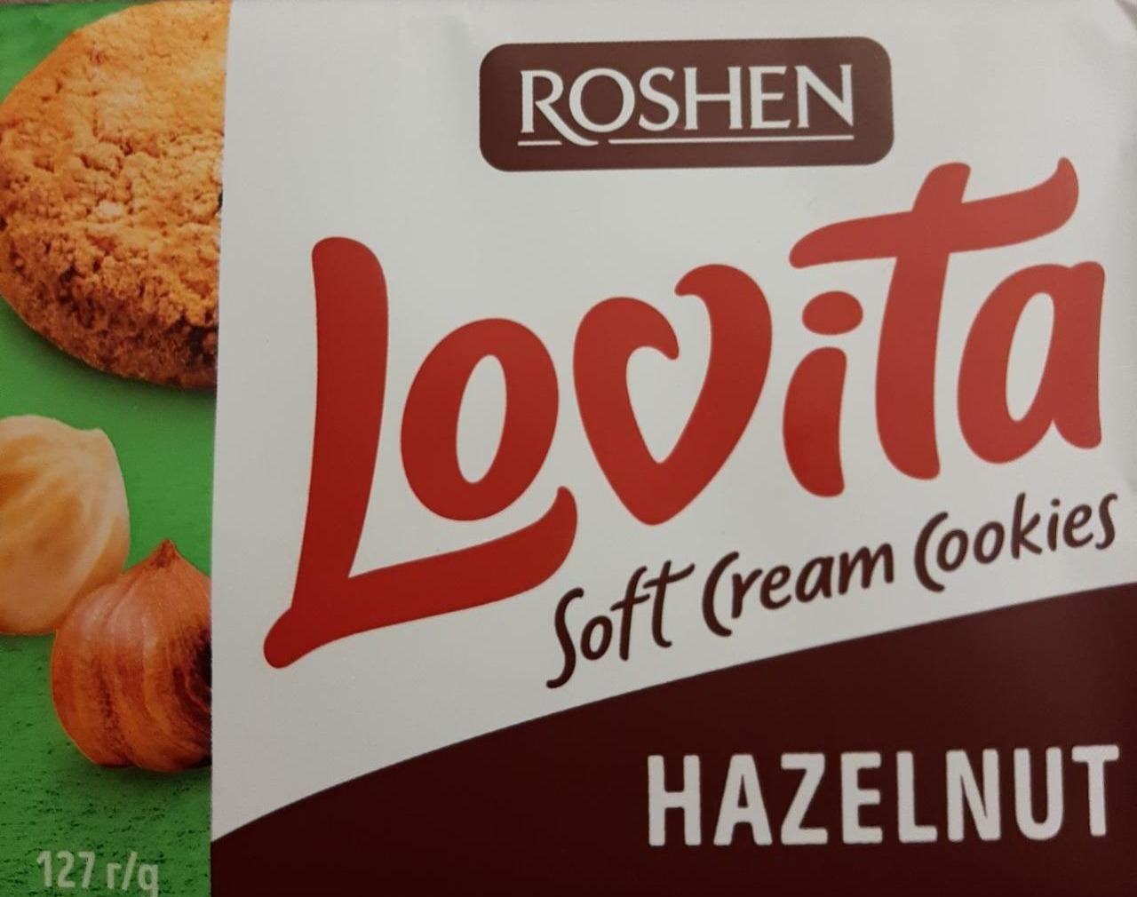 Fotografie - Lovita Soft Cream Cookies Hazelnut Roshen