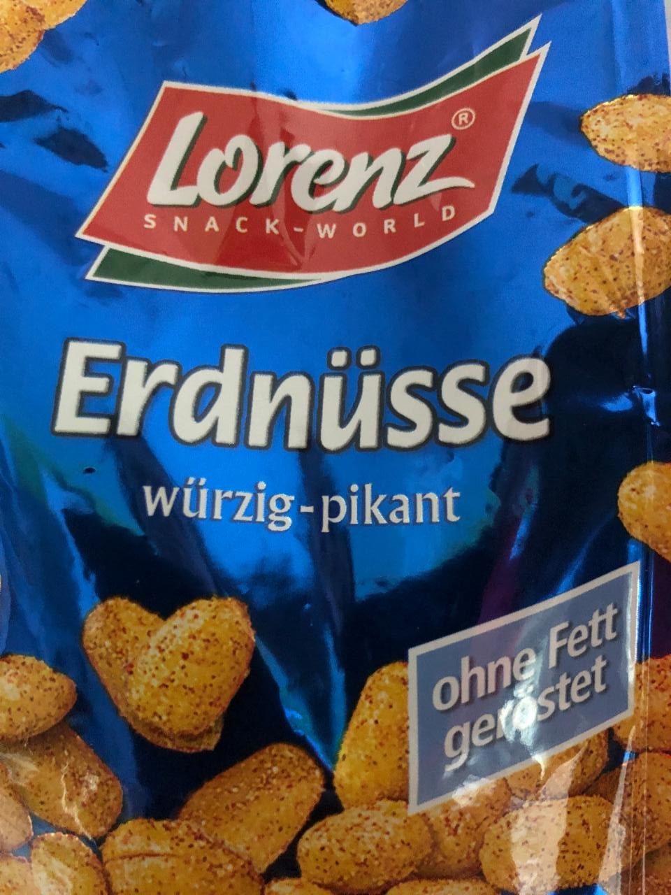 Fotografie - Erdnüsse würzig pikant ohne Fett geröstet Lorenz