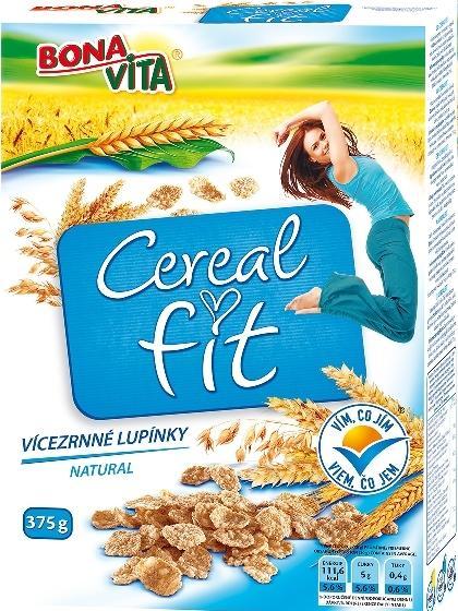 Fotografie - cereal fit vícezrnné lupínky natural Bonavita