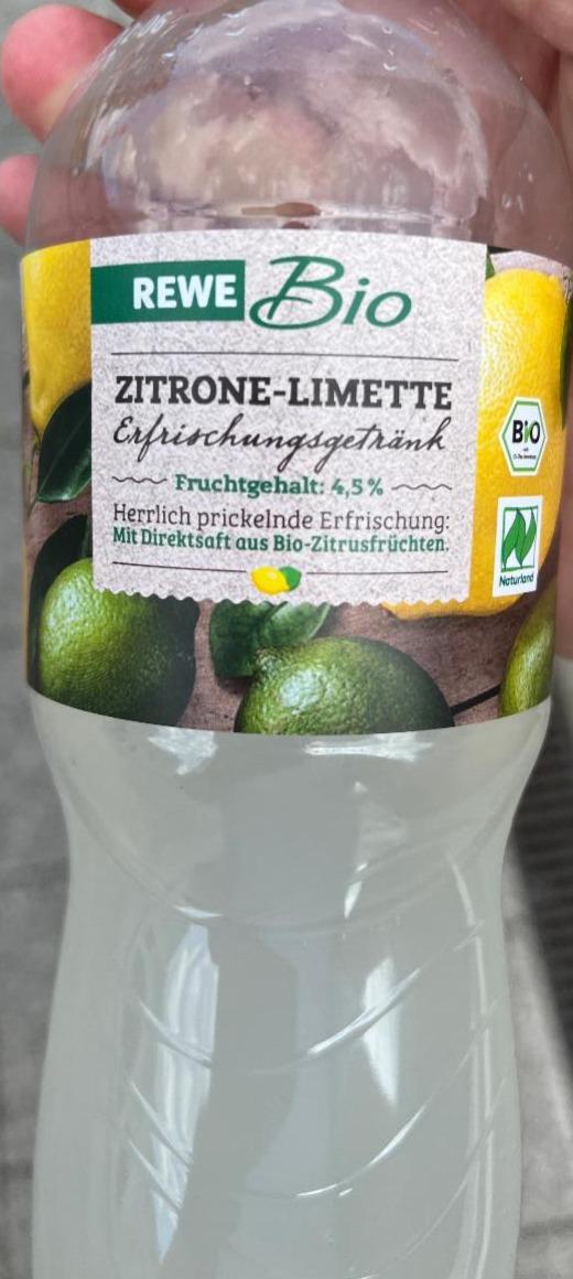 Fotografie - Zitrone-Limette Erfrischungsgetränk Rewe Bio
