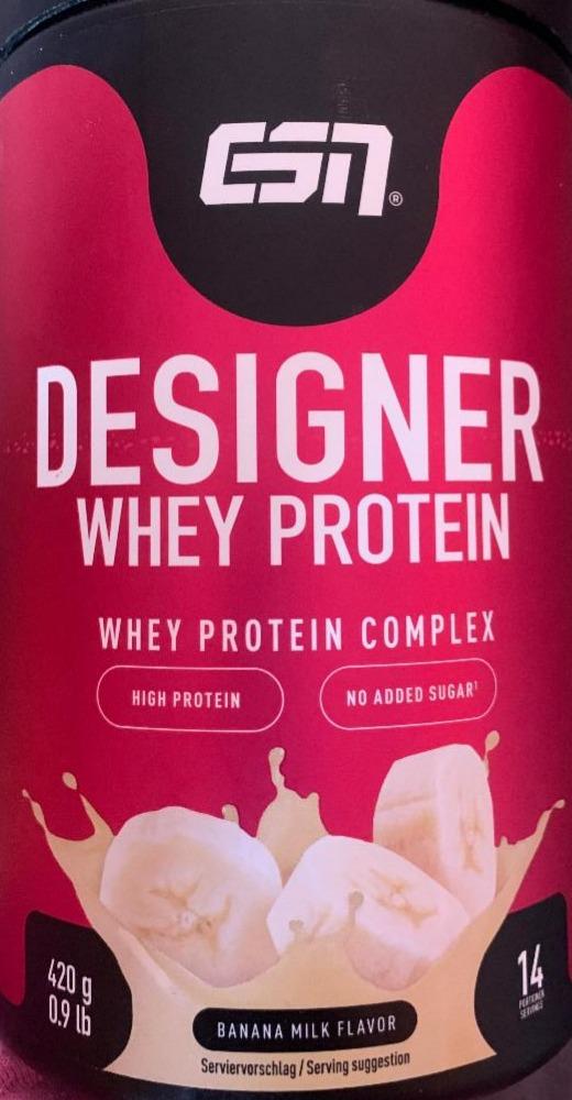 Fotografie - Designer Whey protein complex Banana milk flavour ESN