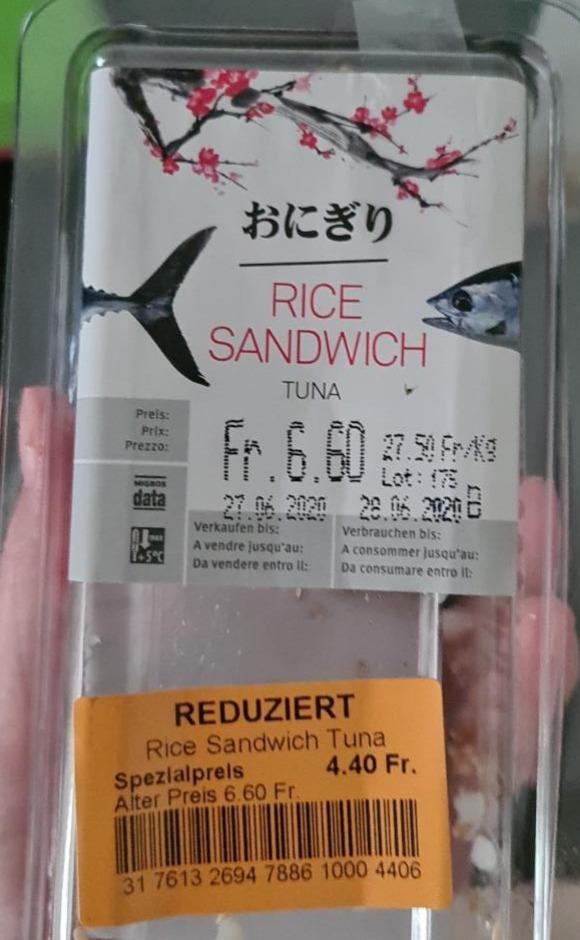 Fotografie - rice sandwich tun