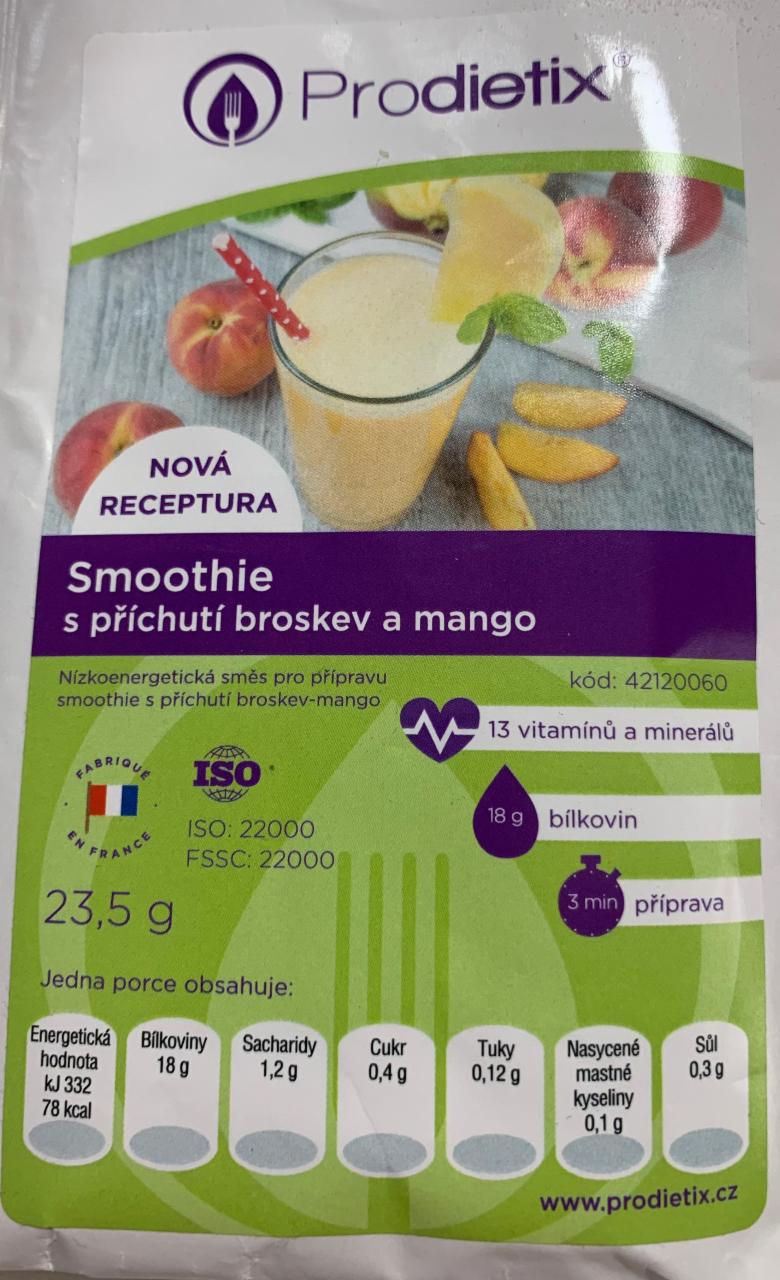 Fotografie - Proteinové smoothie broskev-mango - Prodietix