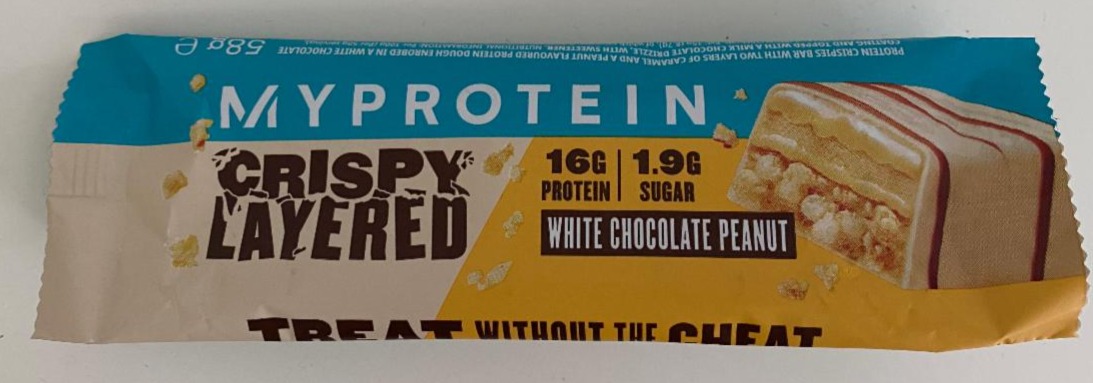 Fotografie - Crispy Layered white chocolate peanut MyProtein