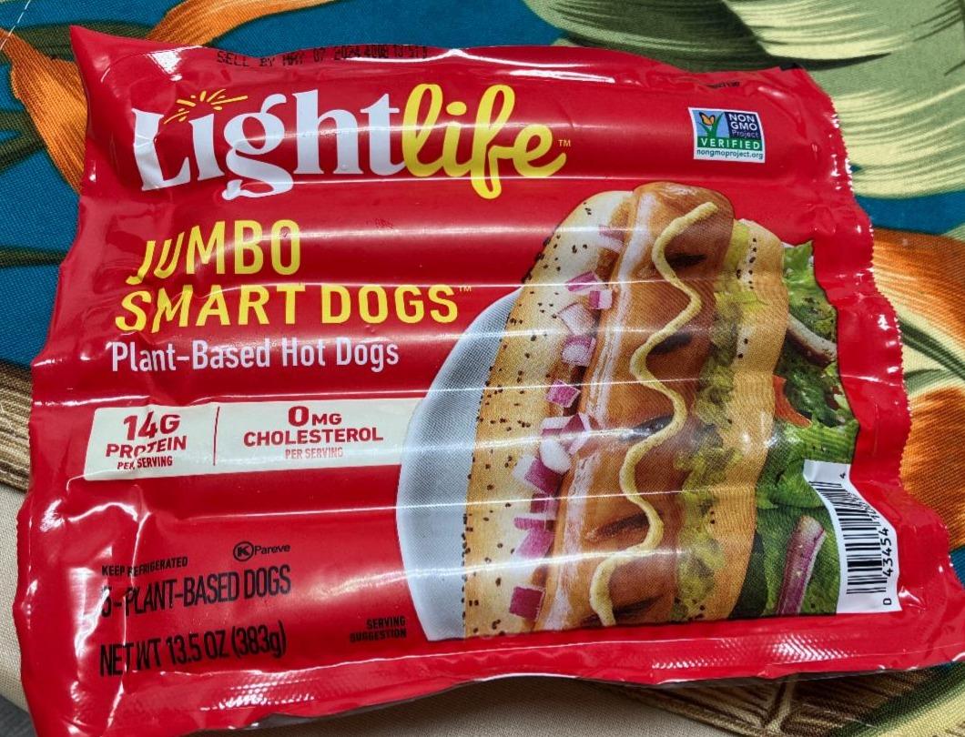 Fotografie - Jumbo Smart Dogs Plant-Based Hot Dogs Lightlife