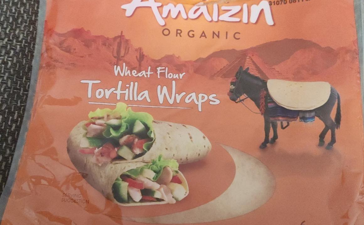 Fotografie - Wheat flour tortilla wraps (celozrnná tortilla) Amaizin organic