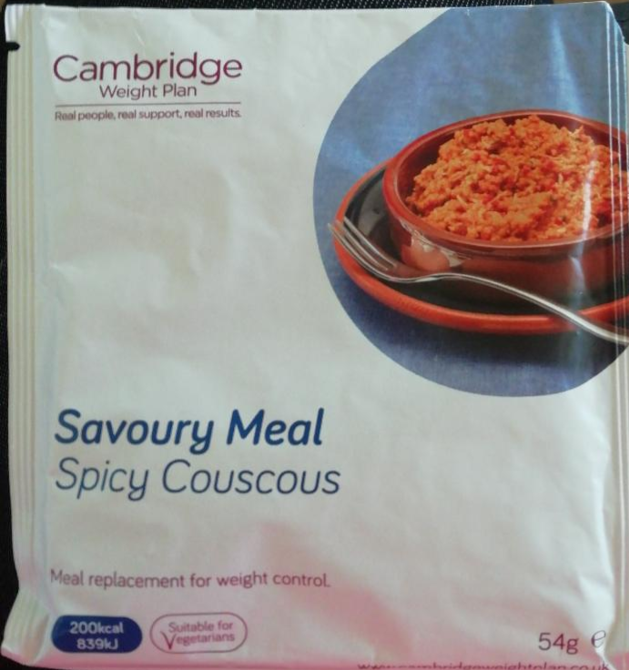 Fotografie - Savoury Meal Spicy Couscous Cambridge Weight Plan