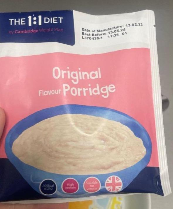 Fotografie - The 1:1 Diet Original Flavour Porridge Cambridge Weight Plan
