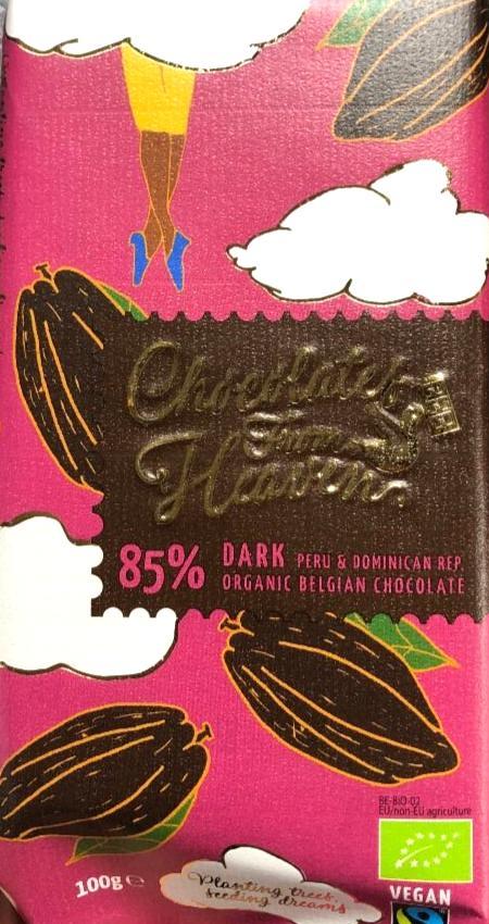 Fotografie - BIO hořká čokoláda Peru a Dominikánská republika 85% Chocolates from Heaven