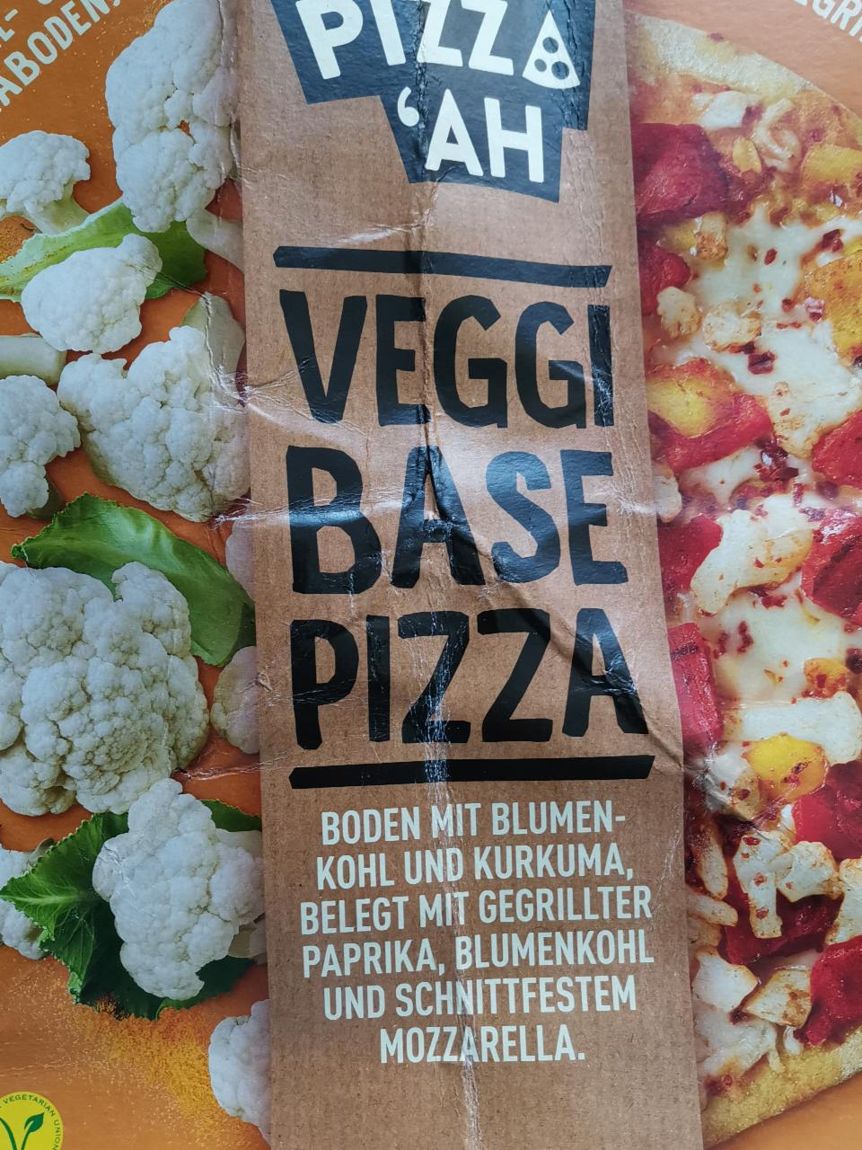 Fotografie - Veggi Base Pizza Boden mit Blumenkohl und Kurkuma Pizz'AH