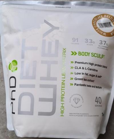 Fotografie - PhD diet whey protein white chocolate deluxe flavour