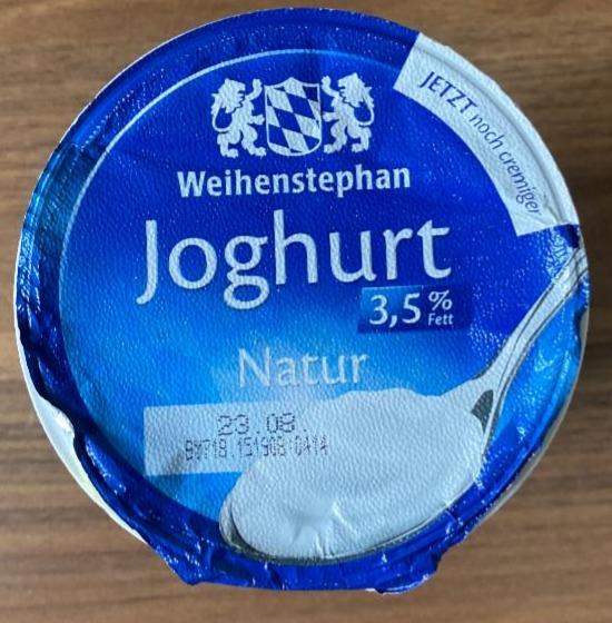 Fotografie - Joghurt 3,5% Fett Natur Weihenstephan