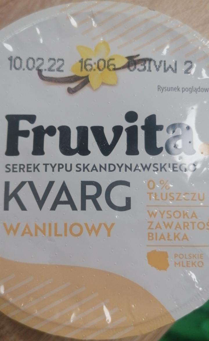 Fotografie - Serek typu Skandynawskiego Kvarg waniliowy FruVita