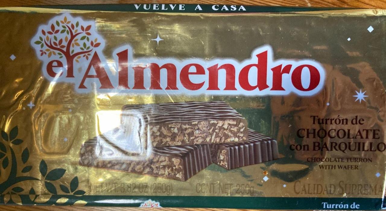 Fotografie - Turrón de Chocolate con Barquillo El Almendro
