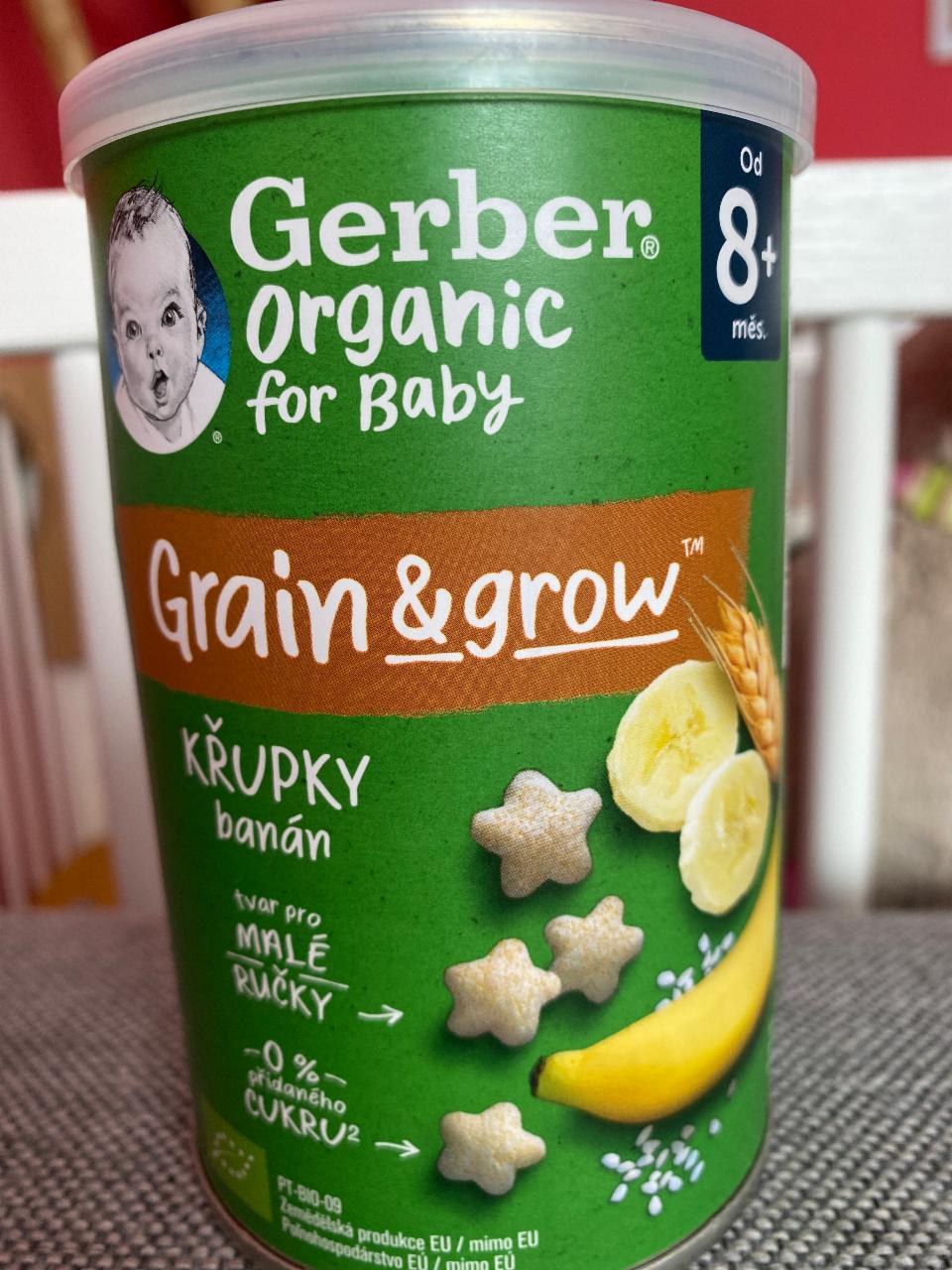 Fotografie - Grain & grow křupky banán Gerber Organic
