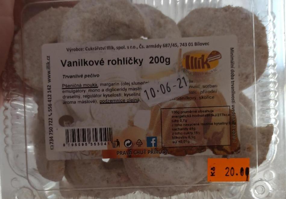 Fotografie - Vanilkové rohlíčky Illík
