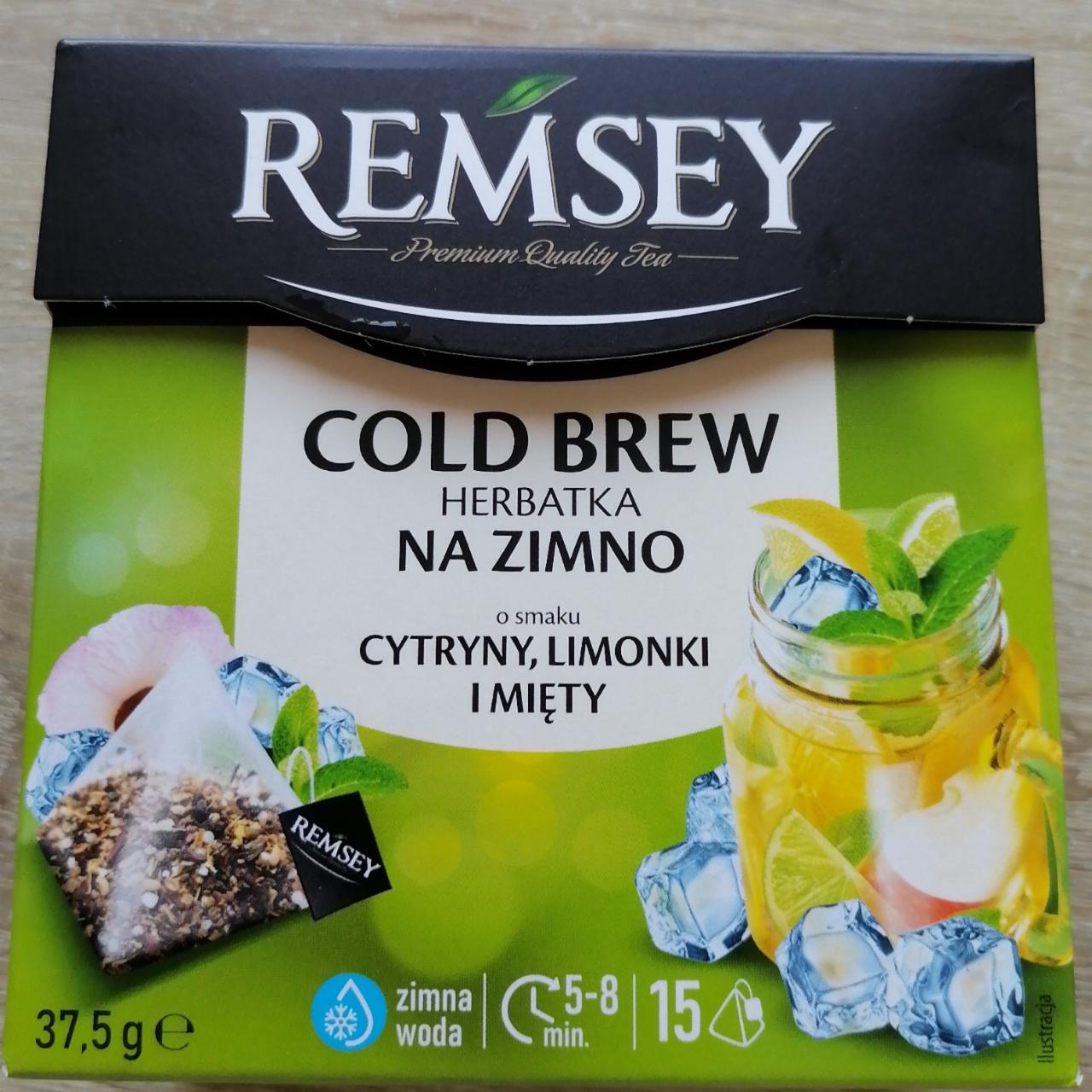 Fotografie - Cold brew na zimno cytryny limonki i mięty Remsey