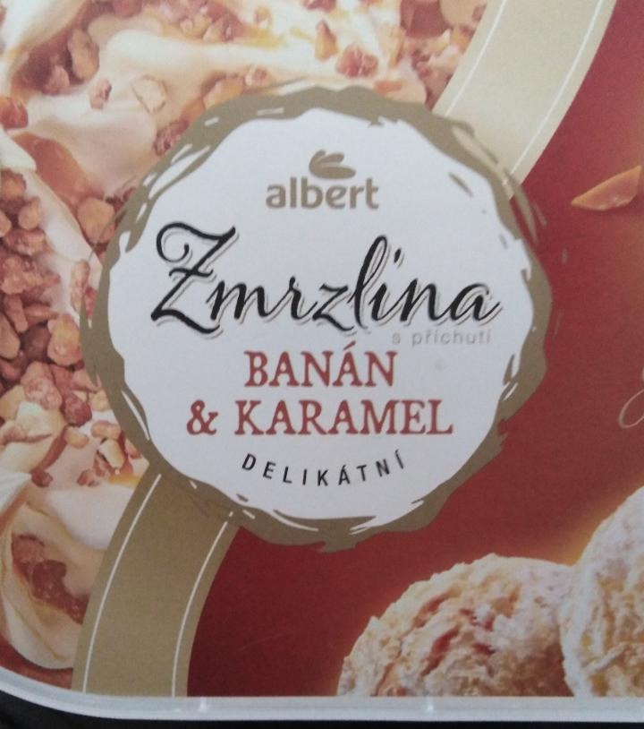 Fotografie - Zmrzlina s příchutí banán & karamel Albert