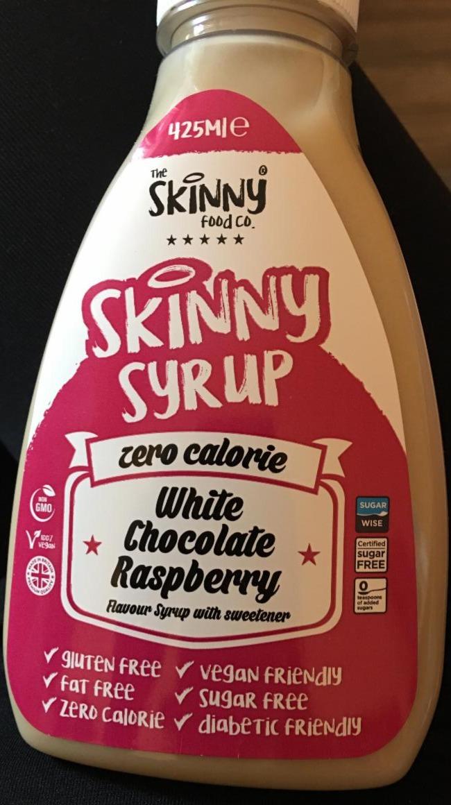 Fotografie - Skinny syrup White chocolate Raspberry The Skinny Food Co