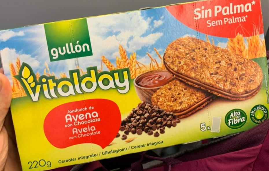 Fotografie - Vitalday Sandwich de Avena con Chocolate Gullón