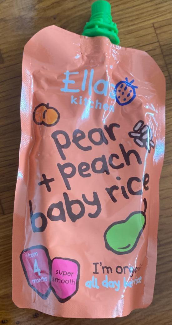 Fotografie - Pear & Peach Baby Rice Ella's Kitchen