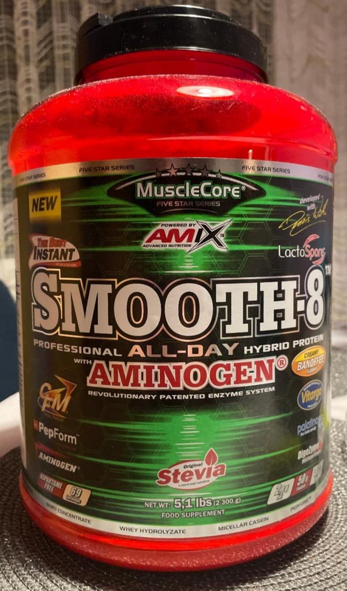 Fotografie - MuscleCore Smooth-8 Hybrid Protein Banoffee Amix