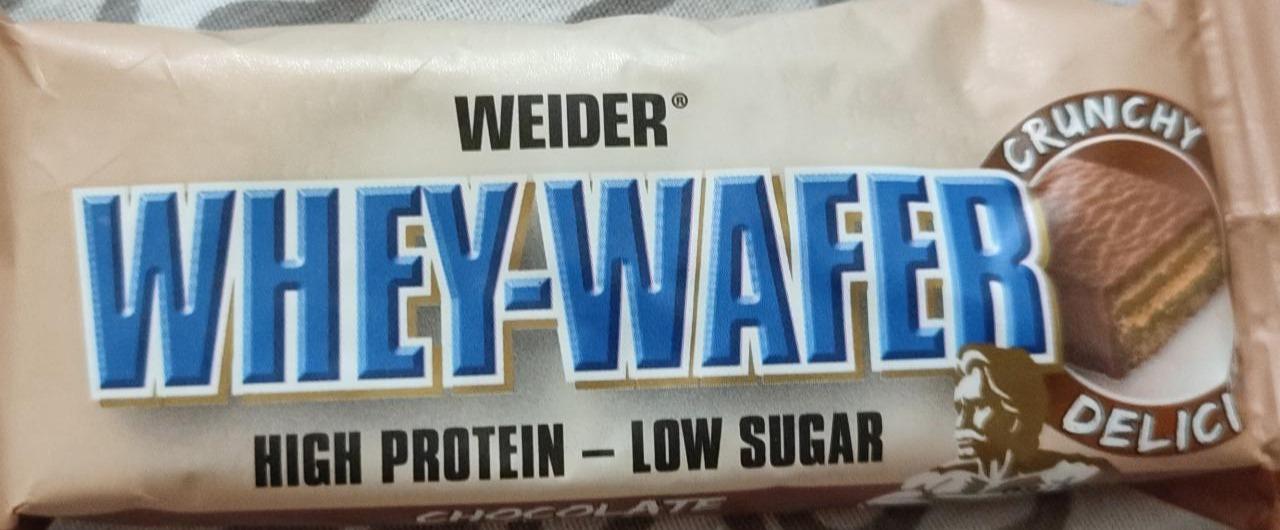 Fotografie - Whey Wafer high protein-low sugar Chocolate Weider