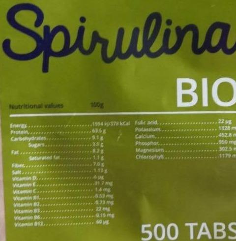 Fotografie - Bio Spirulina 500 mg GYMBEAM