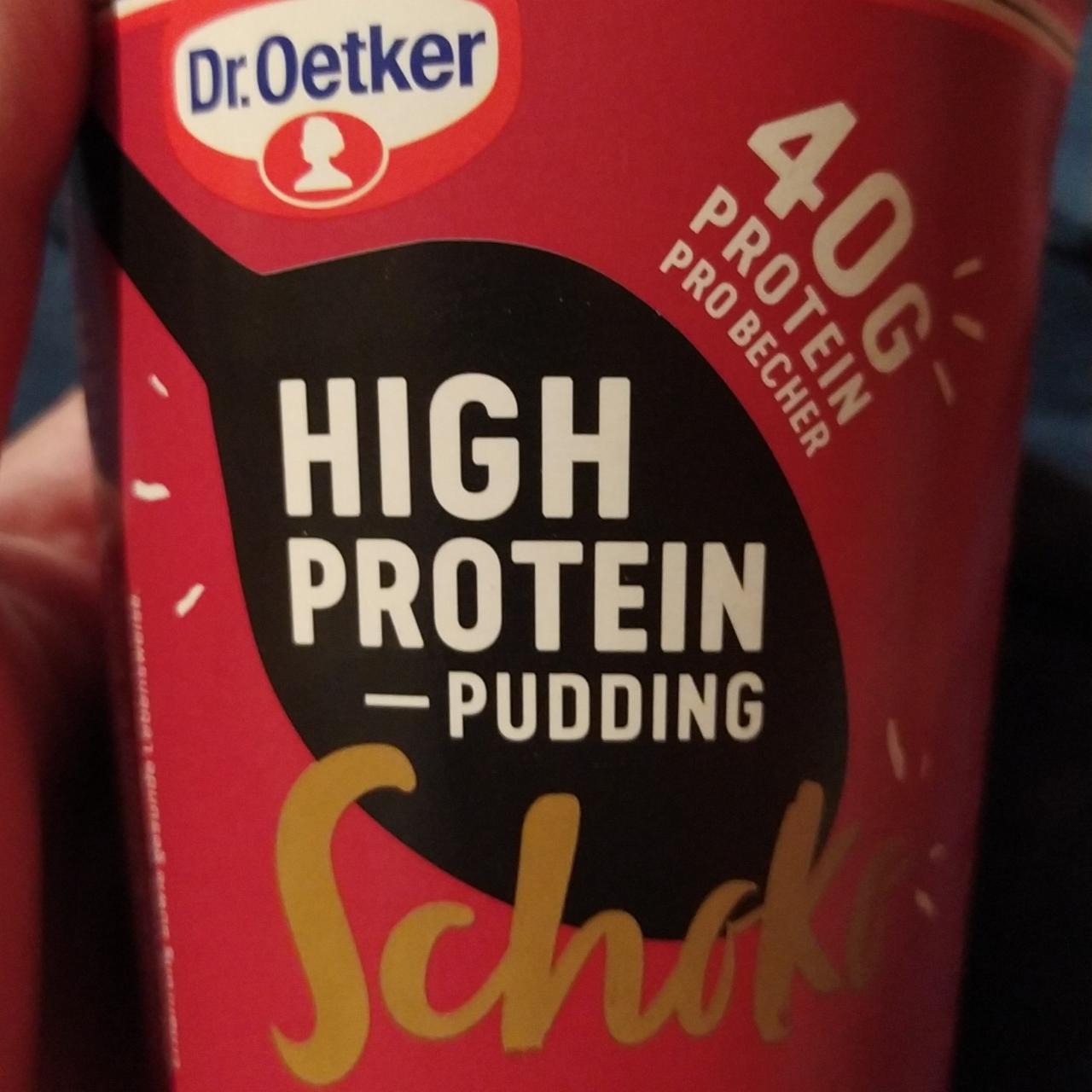 Fotografie - High protein pudding schoko Dr.Oetker