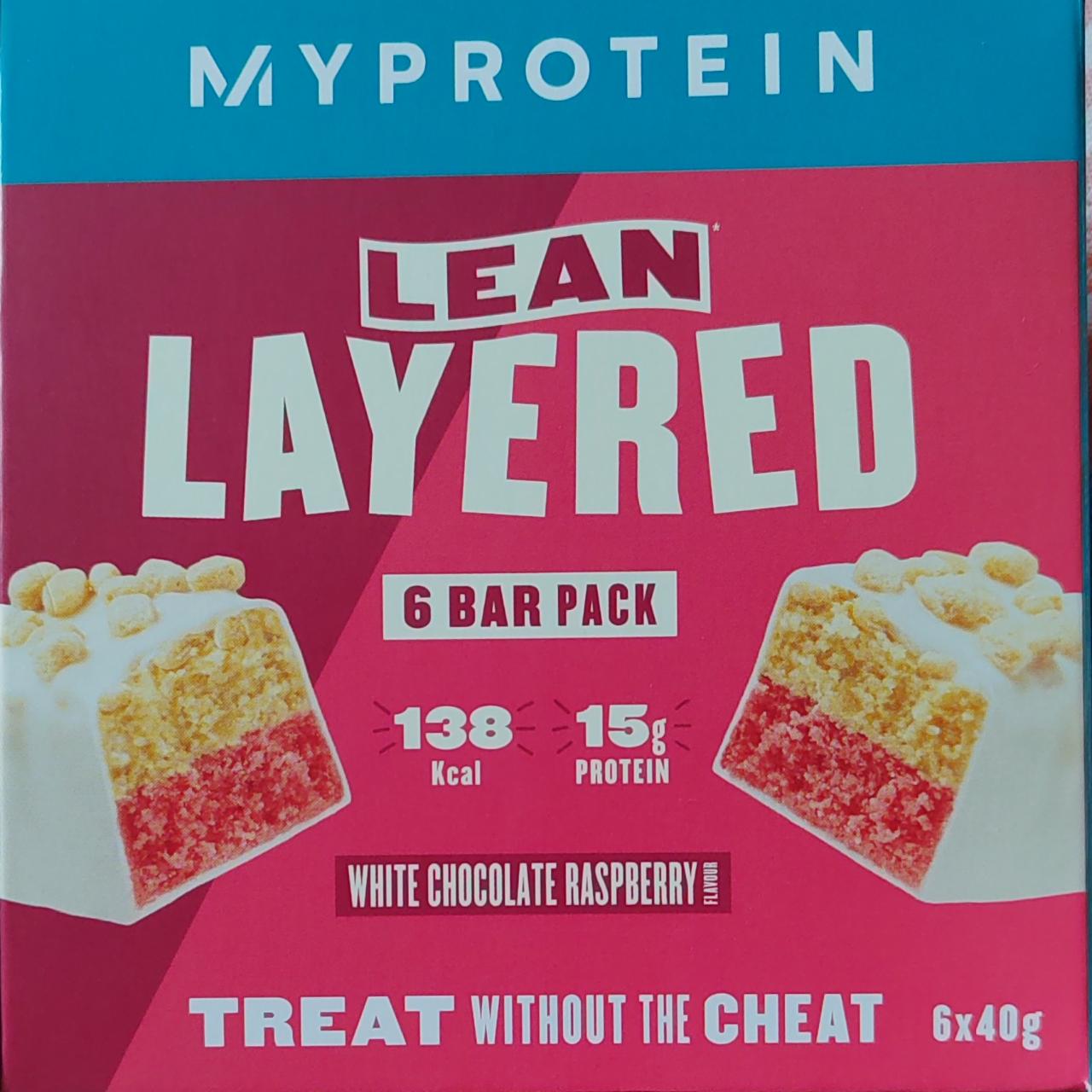 Fotografie - Lean Layered White Chocolate Raspberry MyProtein