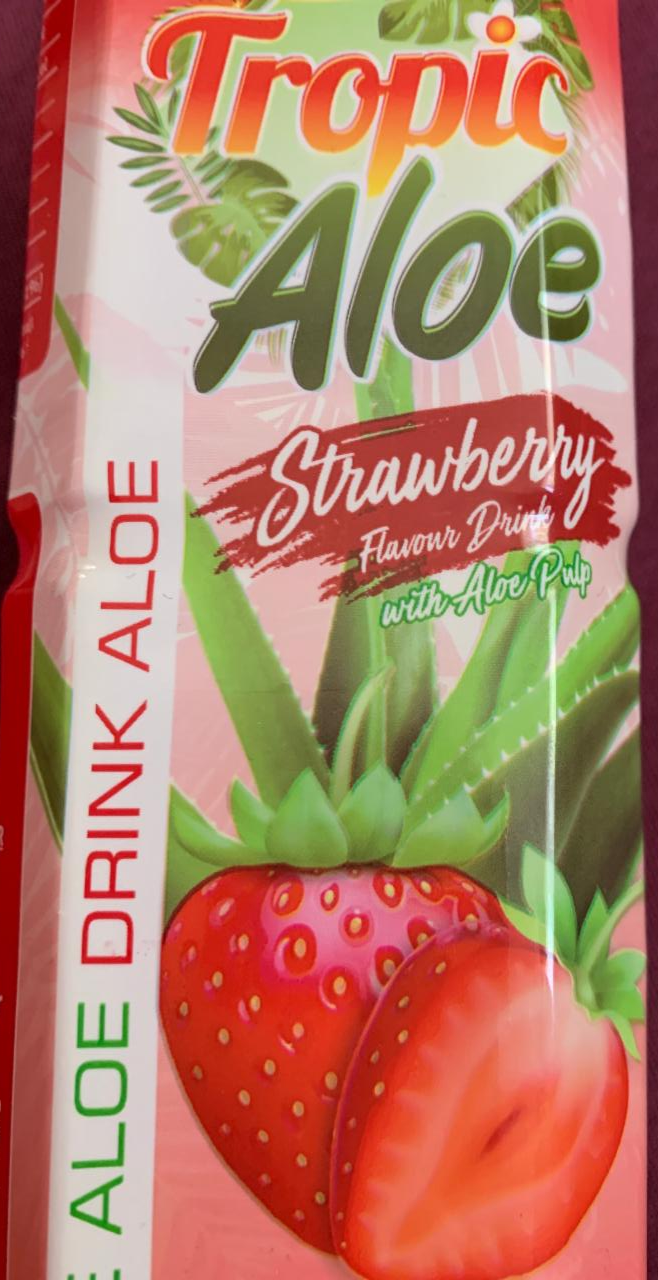 Fotografie - Strawberry flavour drink Tropic Aloe