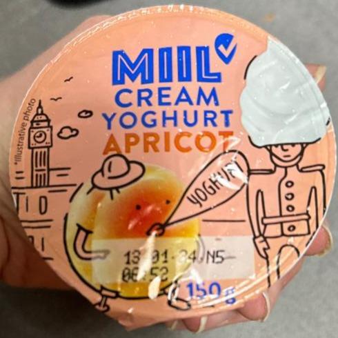 Fotografie - Cream Yoghurt Apricot Miil