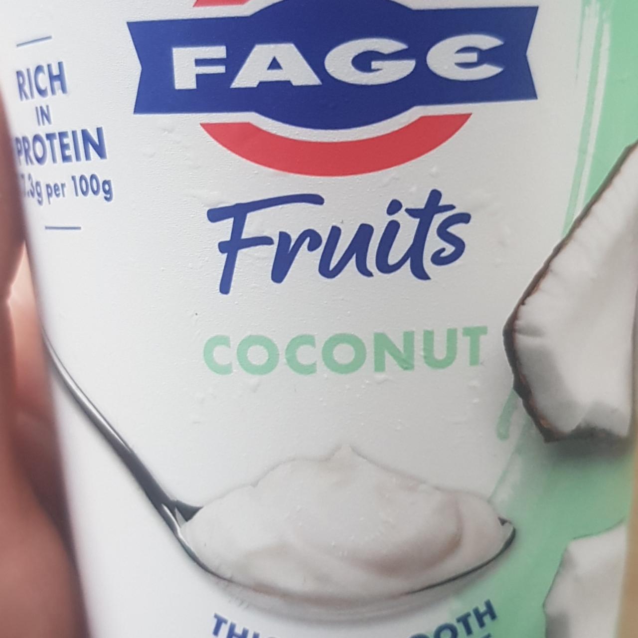 Fotografie - Fruits Coconut Thick & Smooth Strained Yoghurt Fage