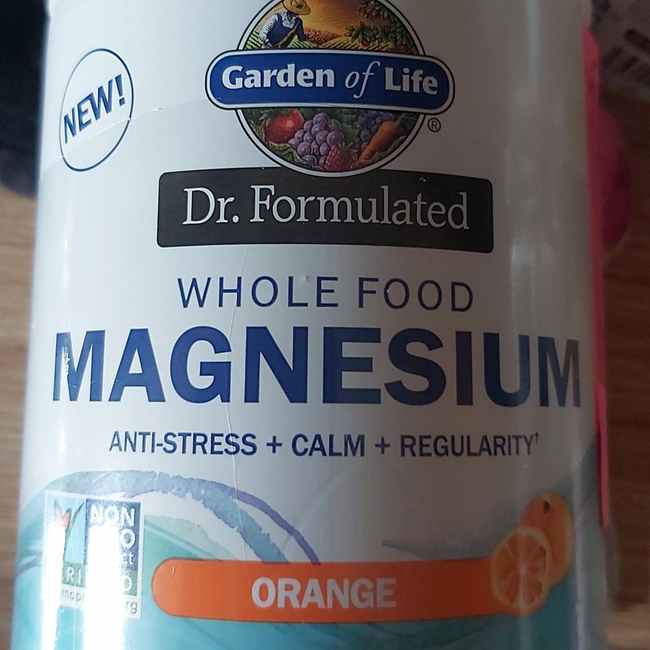 Fotografie - Dr. Formulated Whole Food Magnesium Orange Garden of Life