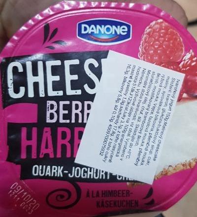 Fotografie - Cheese Berry Harry! Quark-Joghurt-Creme Himbeere/Käsekuchen Danone