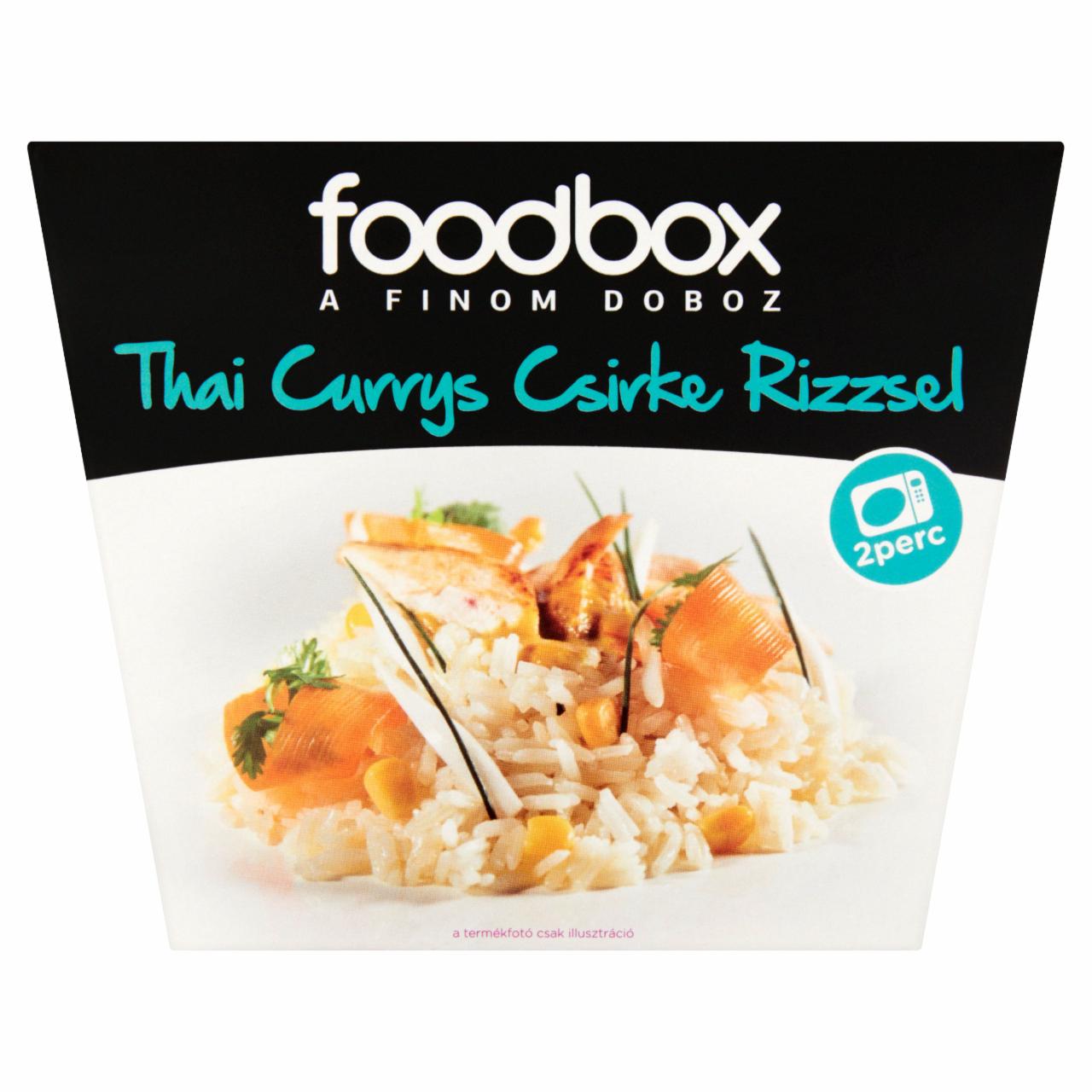 Fotografie - Thai Curry Chicken with Rice Foodbox
