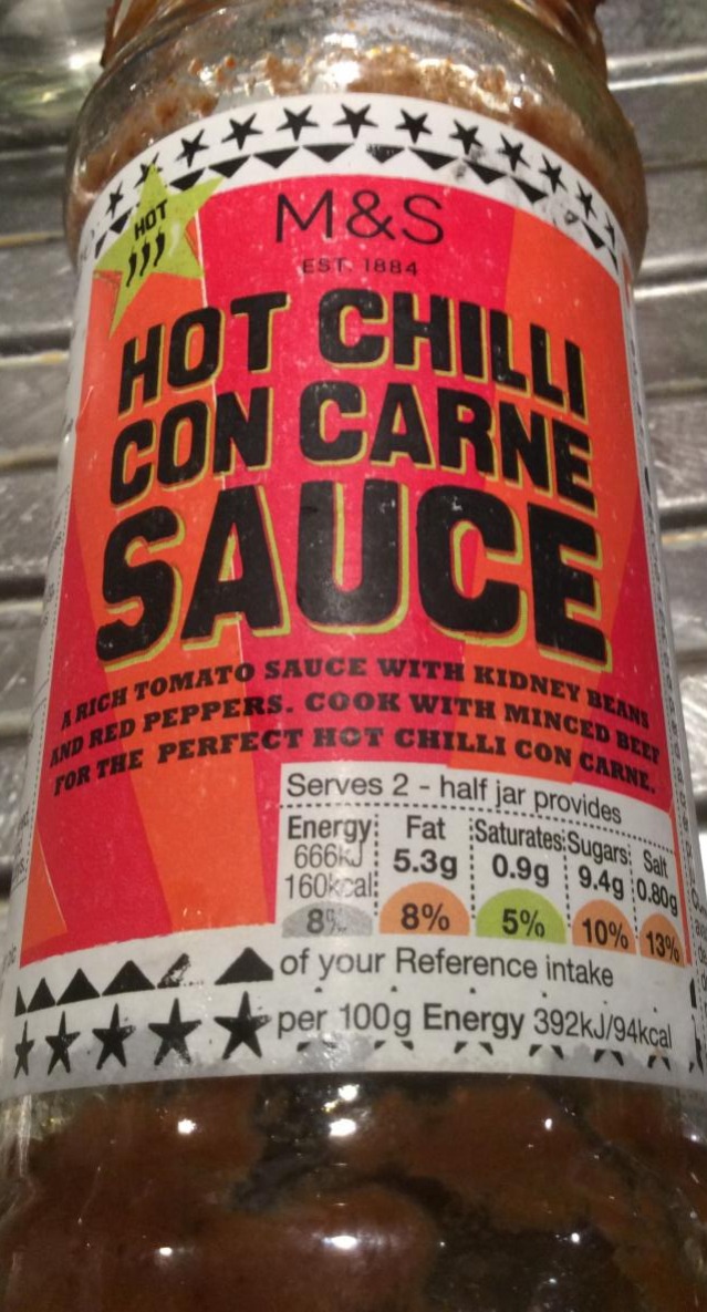 Fotografie - Hot Chilli Con Carne Sauce M&S Food