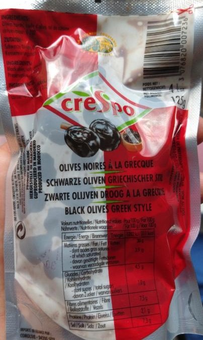 Fotografie - Crespo Olives noires à la grecque Sachet