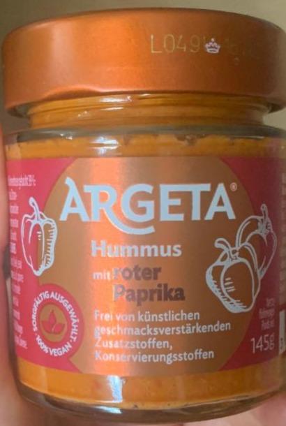 Fotografie - Hummus mit roten Paprika Argeta