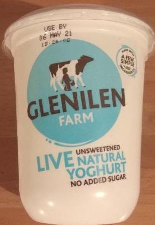Fotografie - Unsweetened Live Natural Yoghurt Glenilen Farm