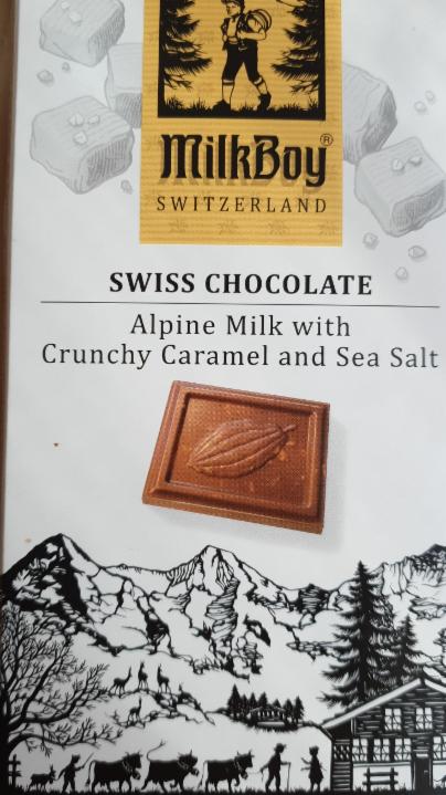 Fotografie - Alpine Milk with Crunchy Caramel and Sea Salt MilkBoy