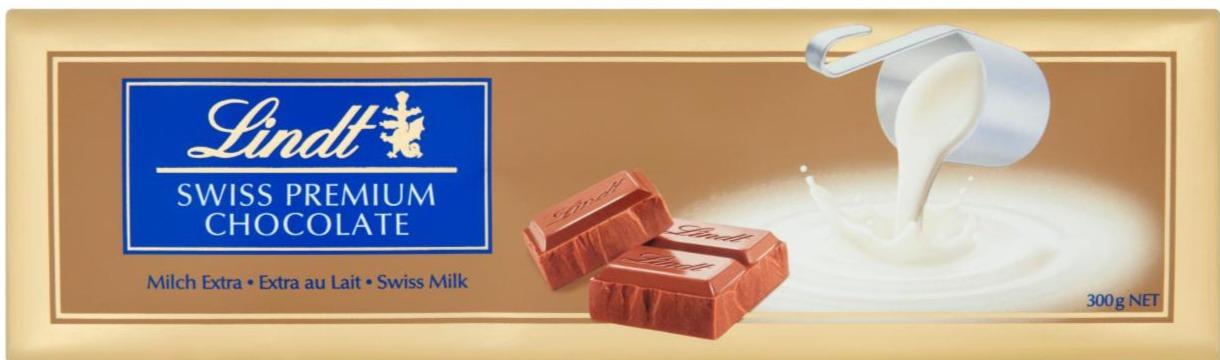 Fotografie - Swiss Premium chocolate mléčná čokoláda Lindt
