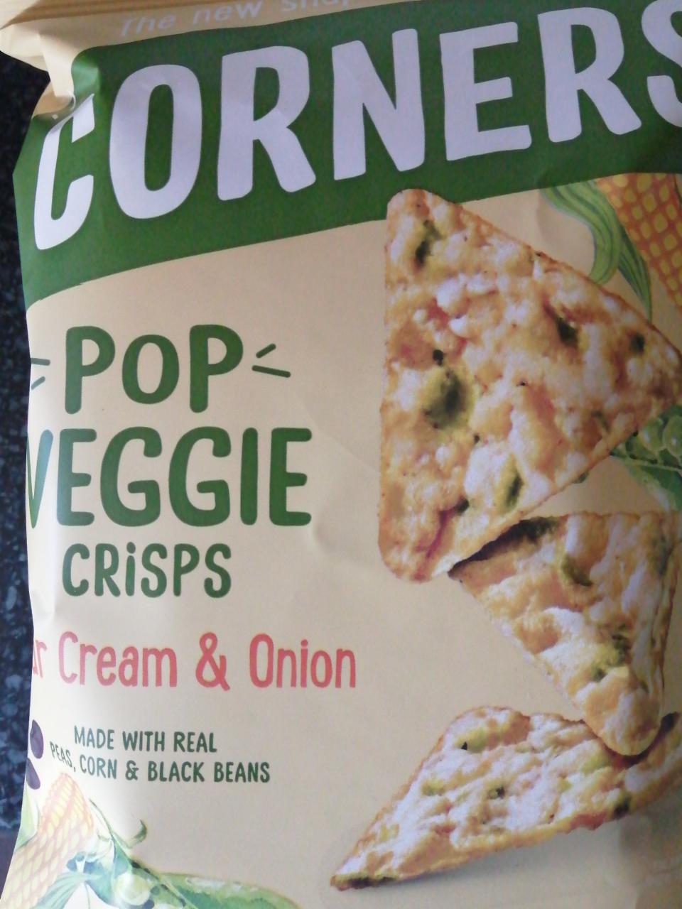 Fotografie - Pop Veggie Crisps Sour Cream & Onion Corners