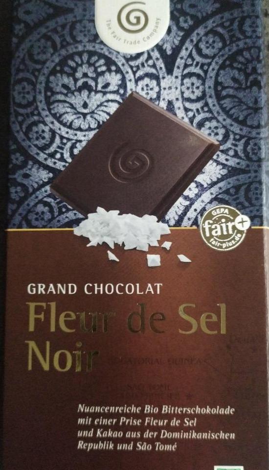 Fotografie - Organic Grand Chocolat Fleur de Sel Noir 70% Gepa